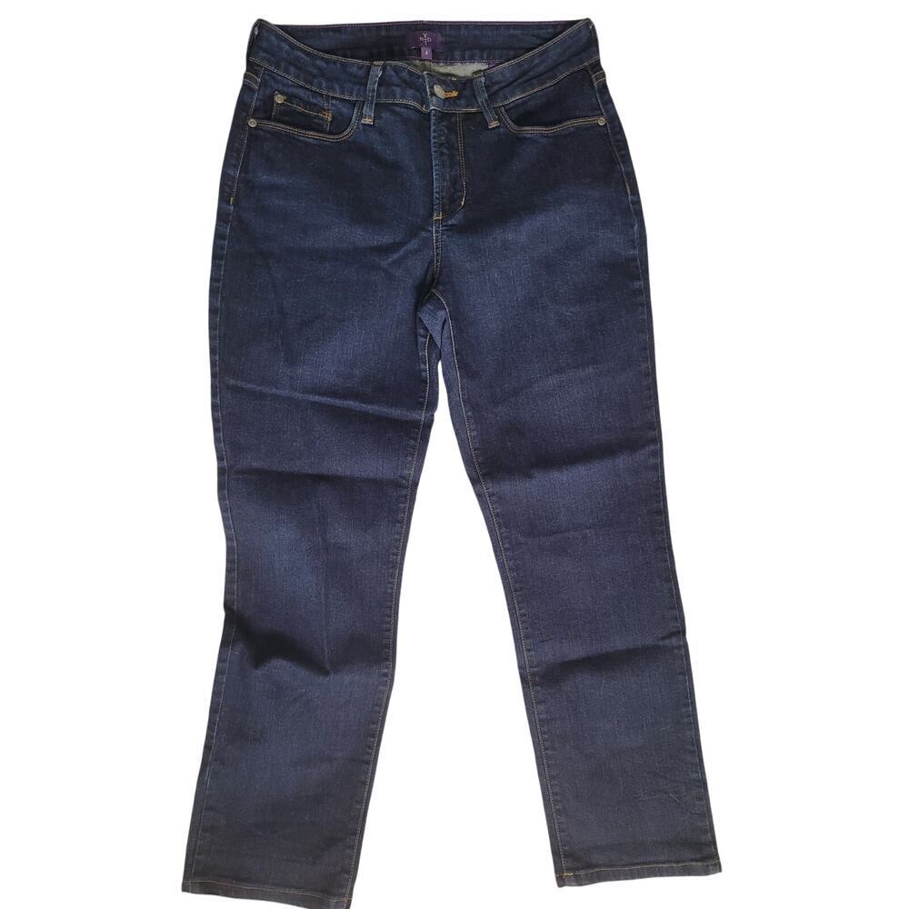 Women NYDJ "Not‎ Your Daughters Jeans"  Dk Wash Indigo Sz 4
